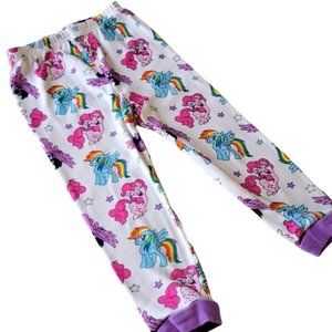 My Little Pony Pajama Bottom Pull Up Elastic Waist Multicolor Size 4T